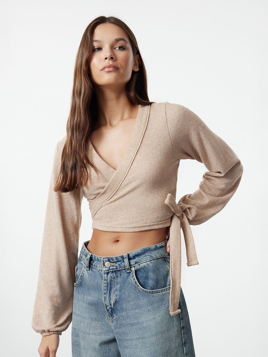 

Trendyol Wrap Crop Top, Na