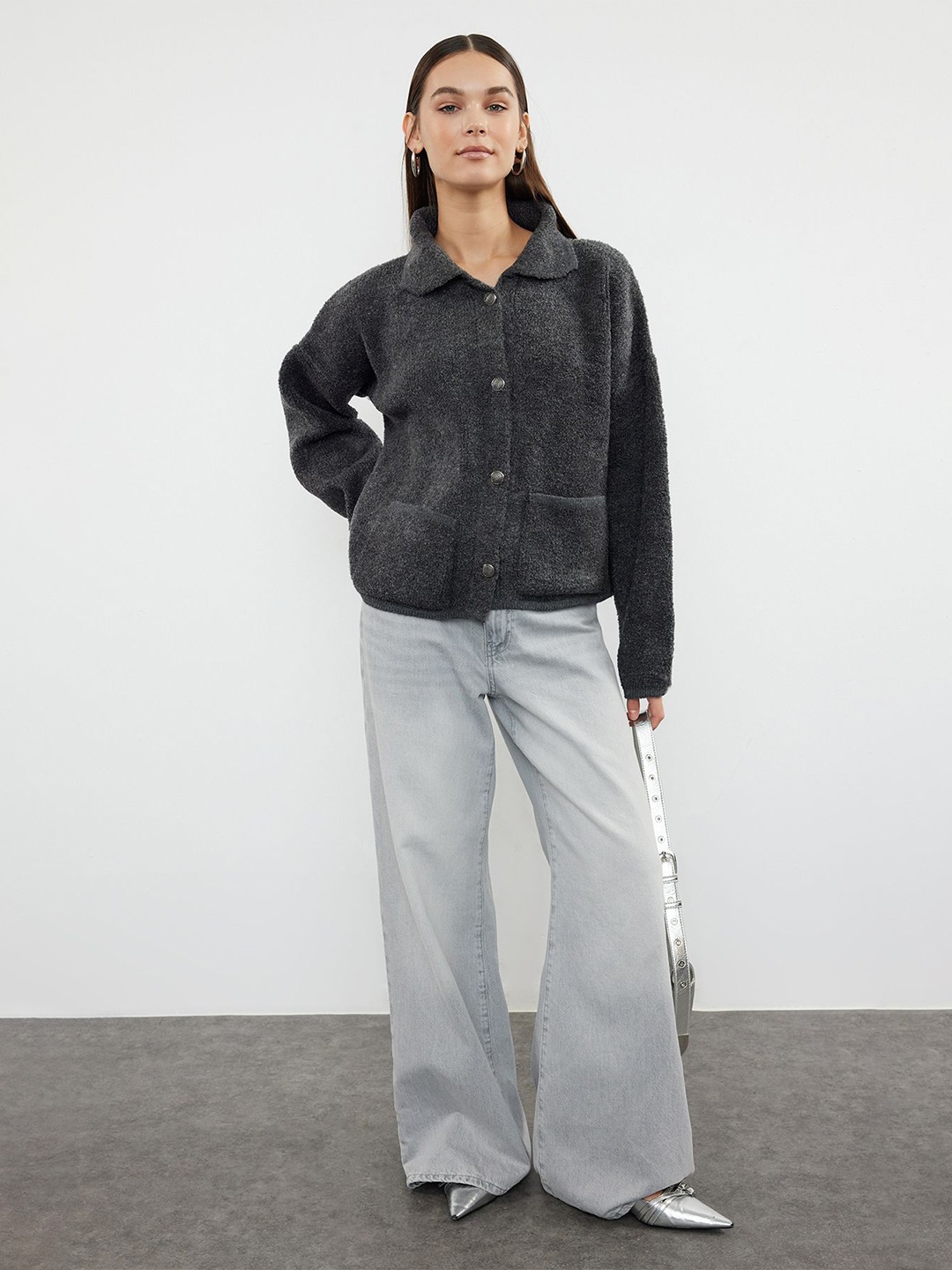 

Trendyol Women Cardigan, Charcoal