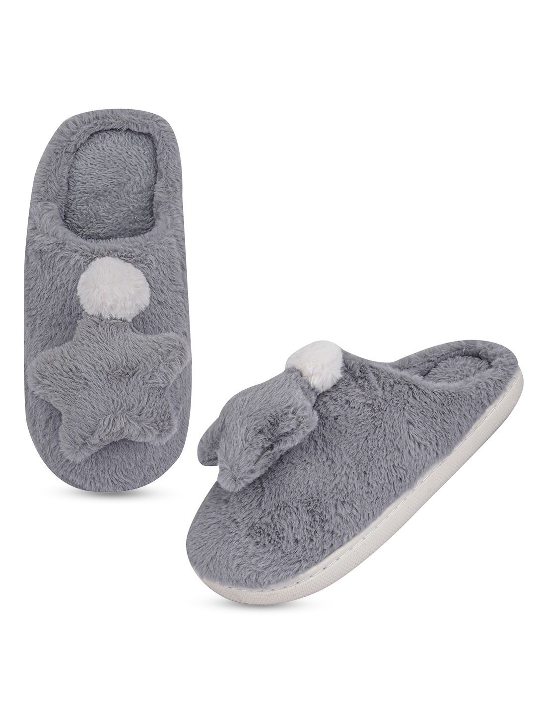 

Miscreef Women Room Slippers, Grey