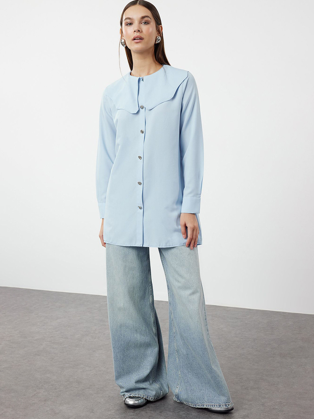 

Trendyol Women Opaque Casual Shirt, Na
