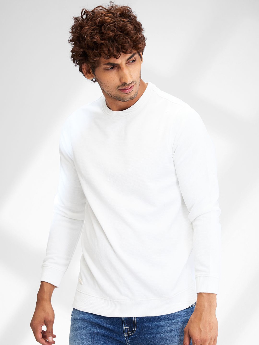 

SPYKAR Men Sweatshirt, White