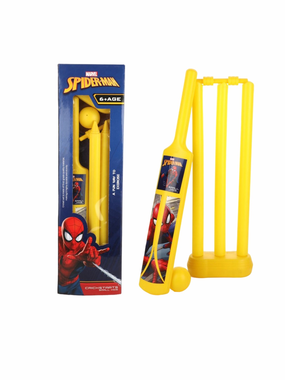 

Aditi Toys Pack Of 3 Spiderman Cricket Set, Yellow