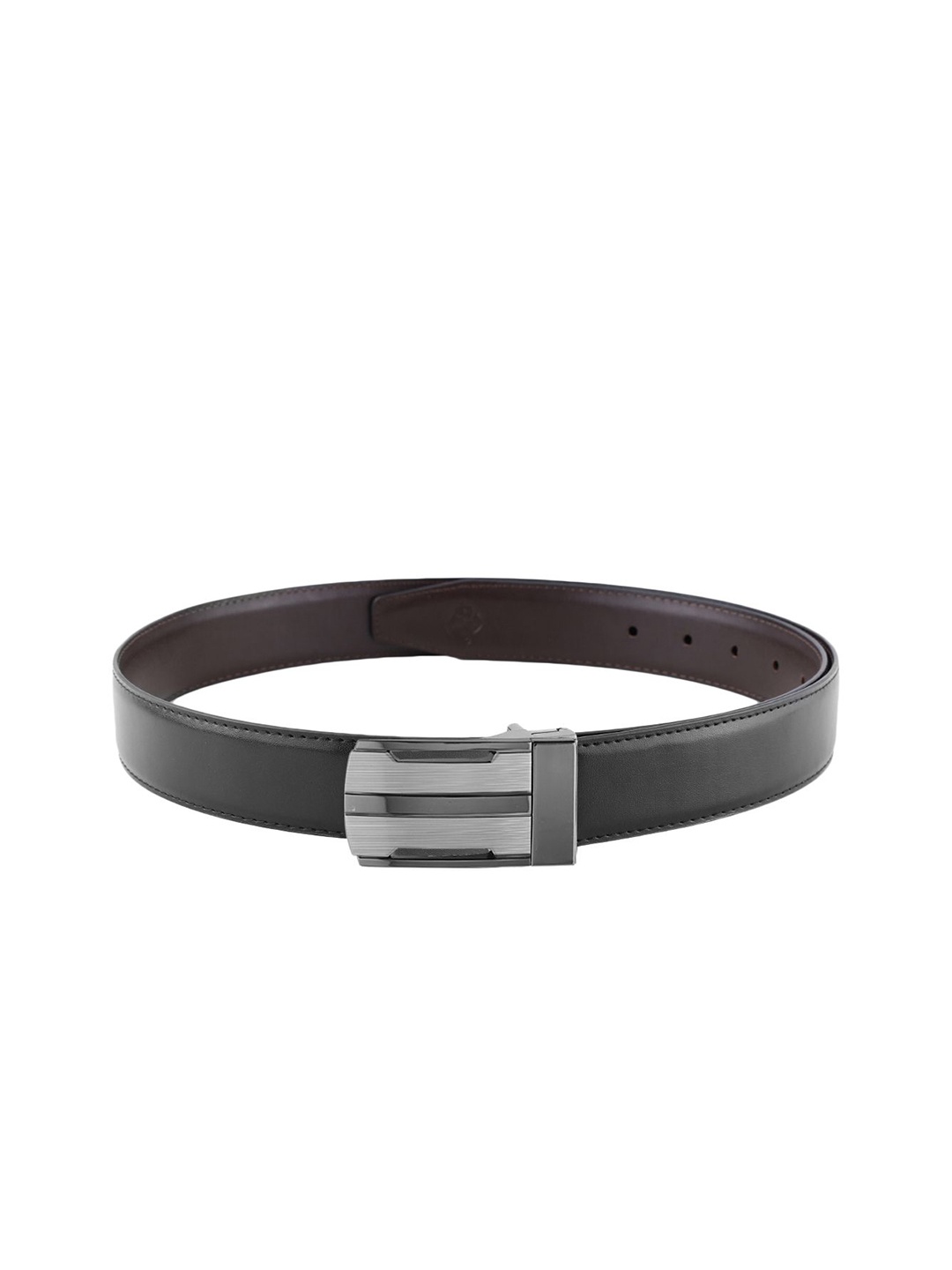 

SAZARA Men Textured Leather Belt, Black