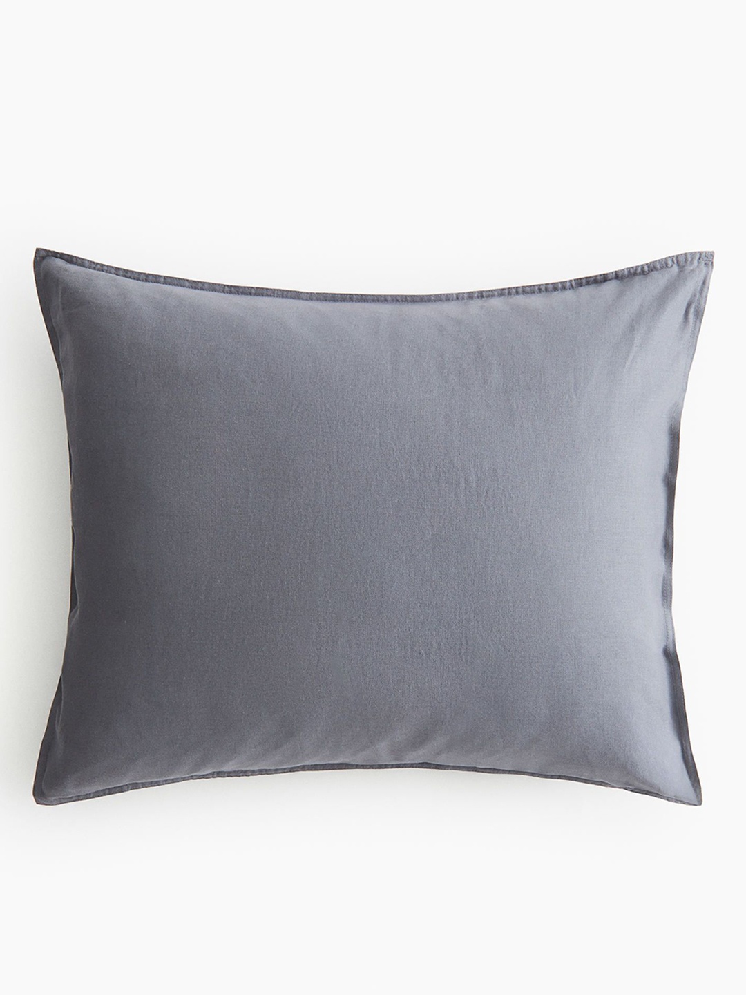

H&M Grey Washed Linen Blend Pillowcover