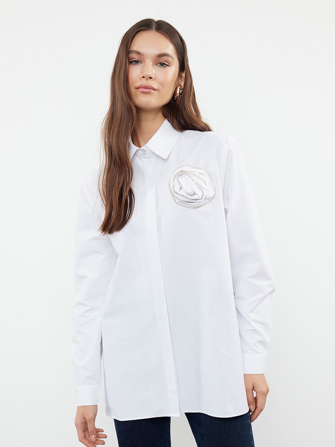

Trendyol Women Opaque Casual Shirt, Na