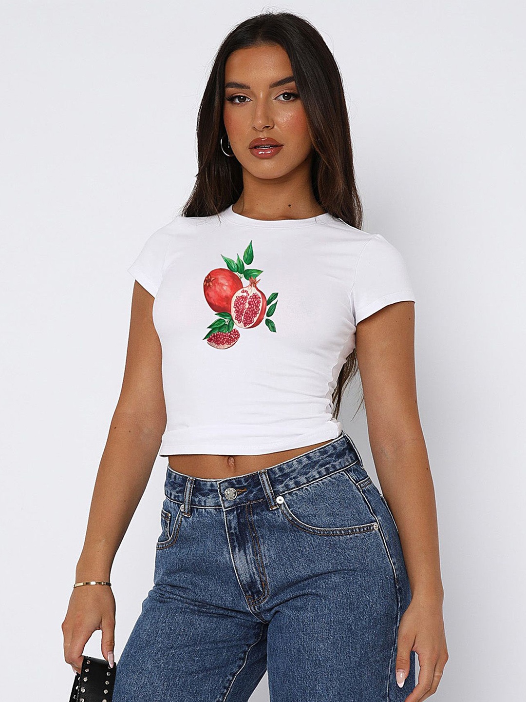 

LULU & SKY Crop Top, White