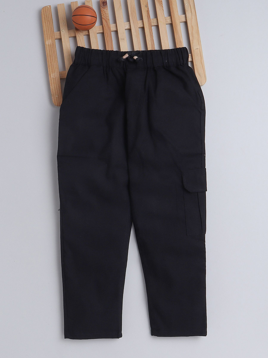 

BAATCHEET Kids Pure Cotton Track Pants, Black