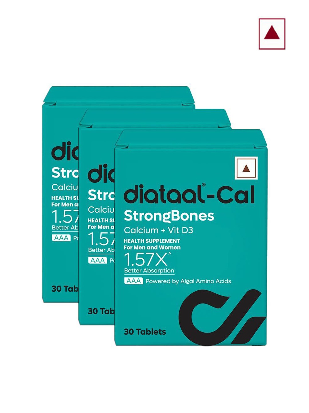 

Diataal 3 Month Pack For Strong Bones Made For Women, Brown