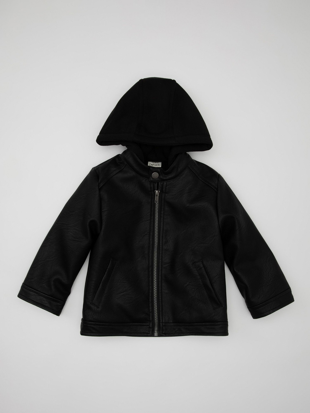 

DeFacto Boys Hooded Tailored Jacket, Black