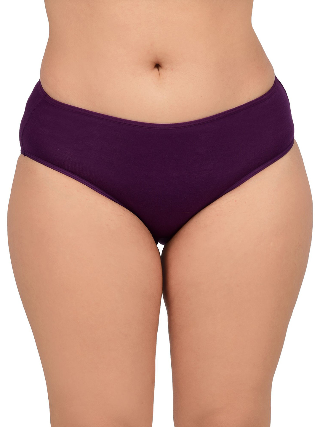

bare dezire Mid-Rise Basic Seamless Briefs BZ_PNY_94_PURPLE_M