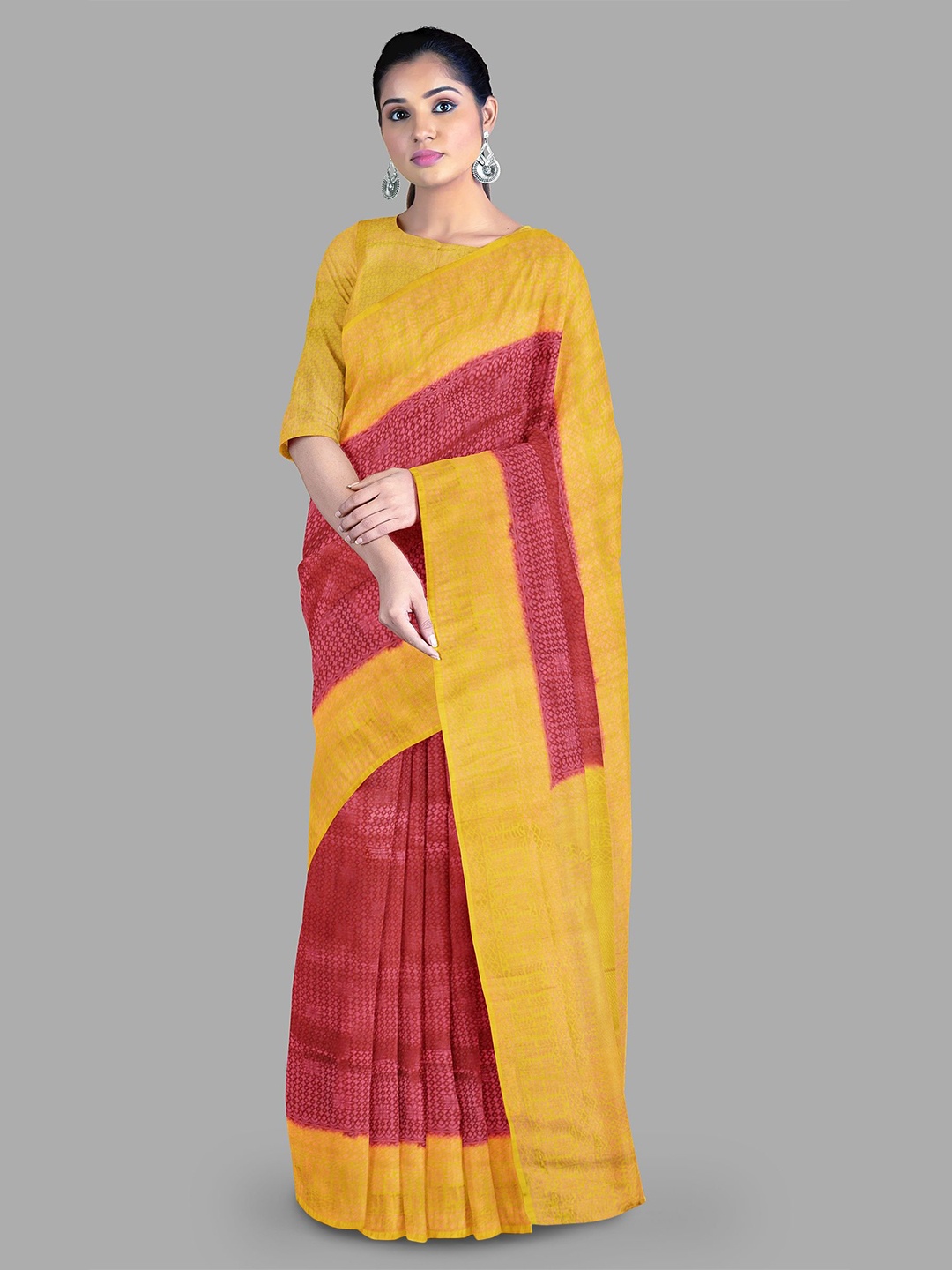 

The Chennai Silks Woven Design Zari Banarasi Saree, Maroon