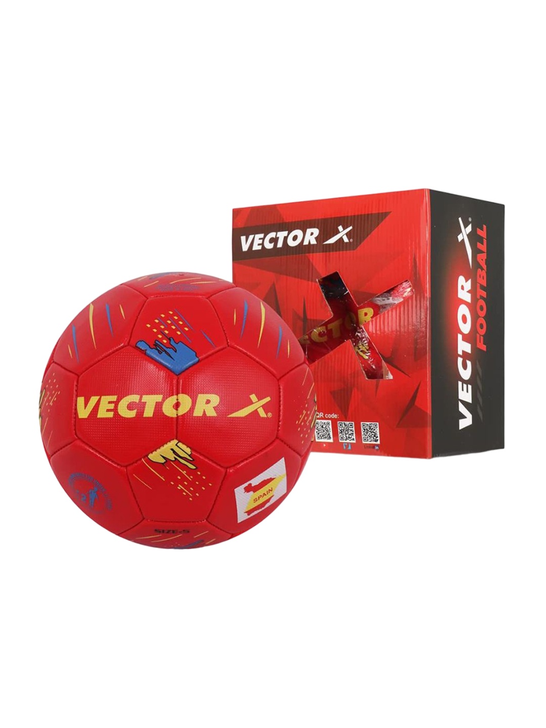 

VECTOR X Textured Rubber Footballs, Red