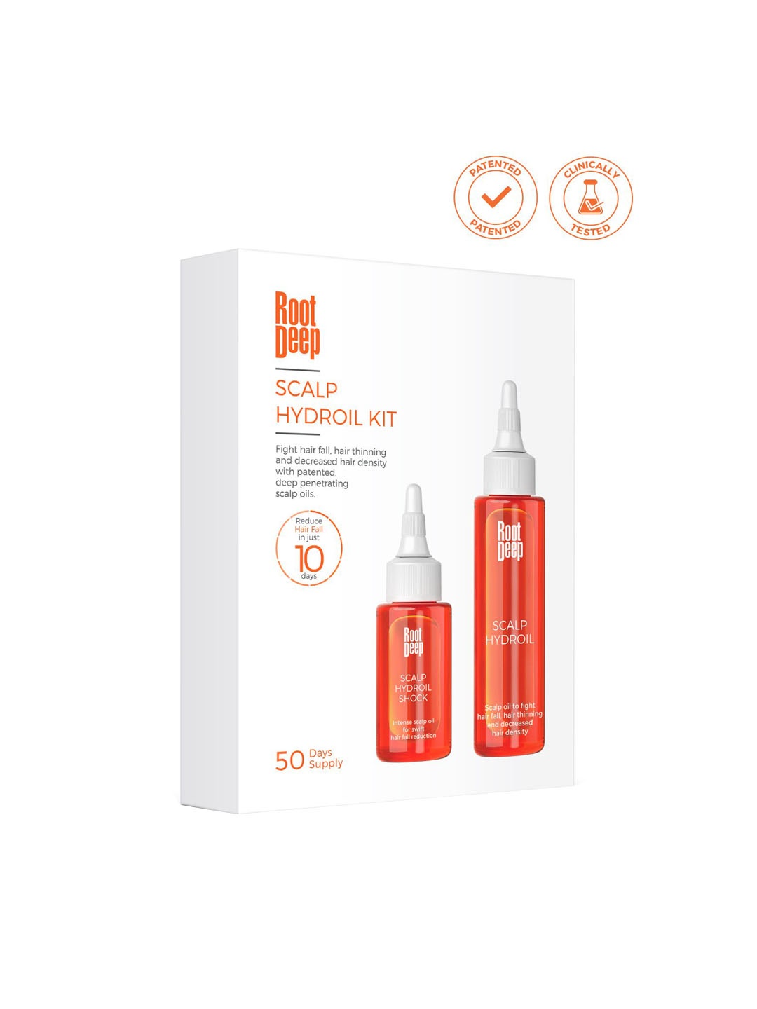

ROOT DEEP Set of 2 Scalp Hydroil Kit For Anti Hair Fall & Regrowth Treatment - 150ml, White