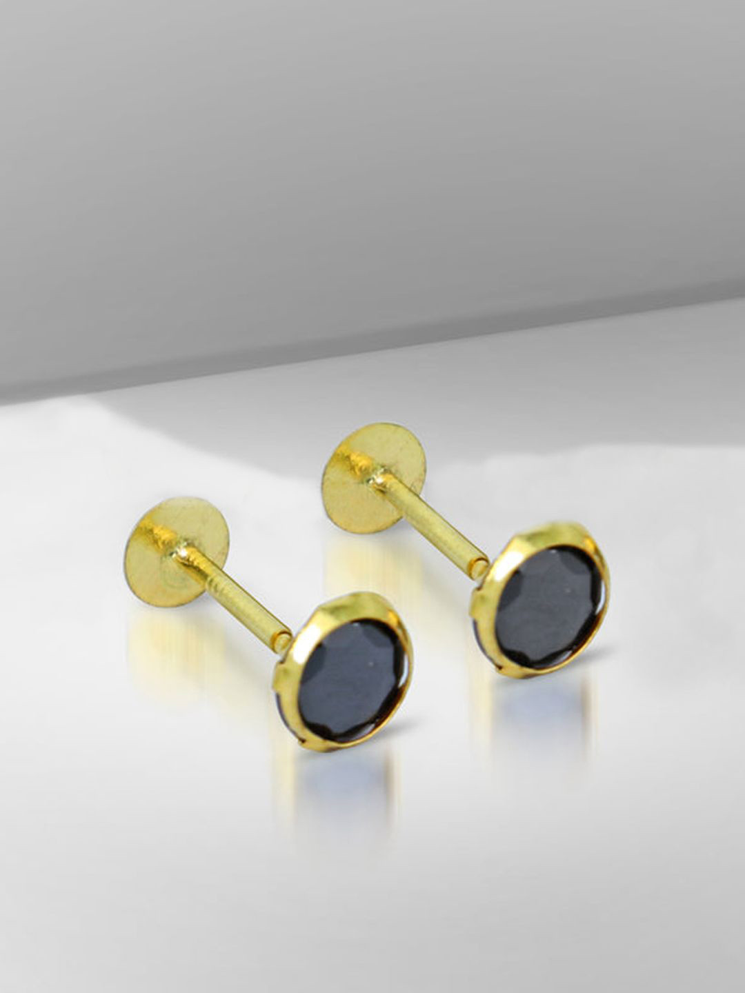 

Krelin Men Stainless Steel Studs, Gold