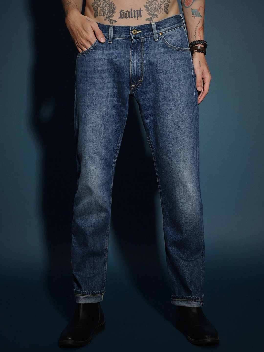 

Lee Men 101 Z Mid-Rise Regular Fit Jeans, Navy blue