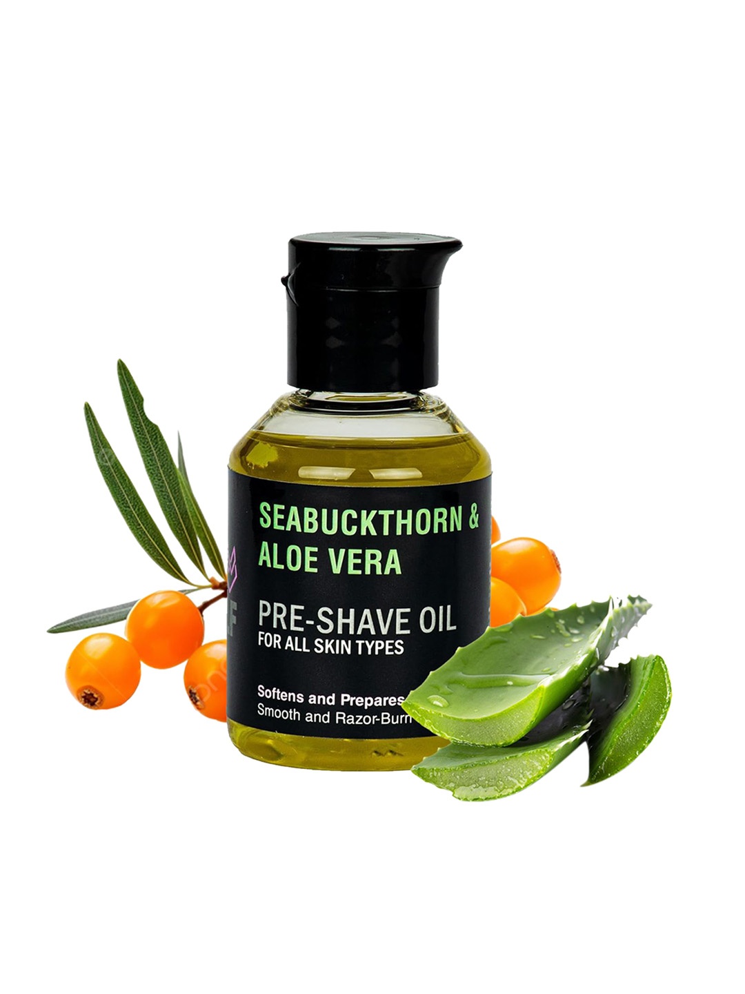 

PINK WOOLF Seabuckthorn & Aloe Vera Pre Shave Oil-50ml, Green