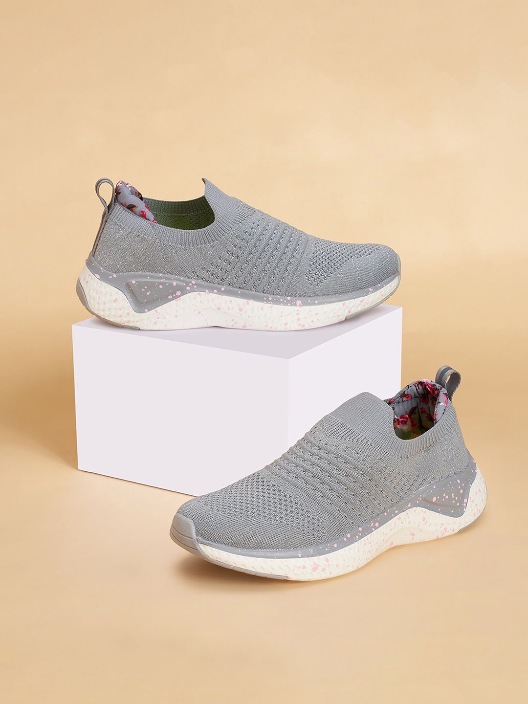 

Forever Glam by Pantaloons Women Walking Non-Marking Shoes, Grey