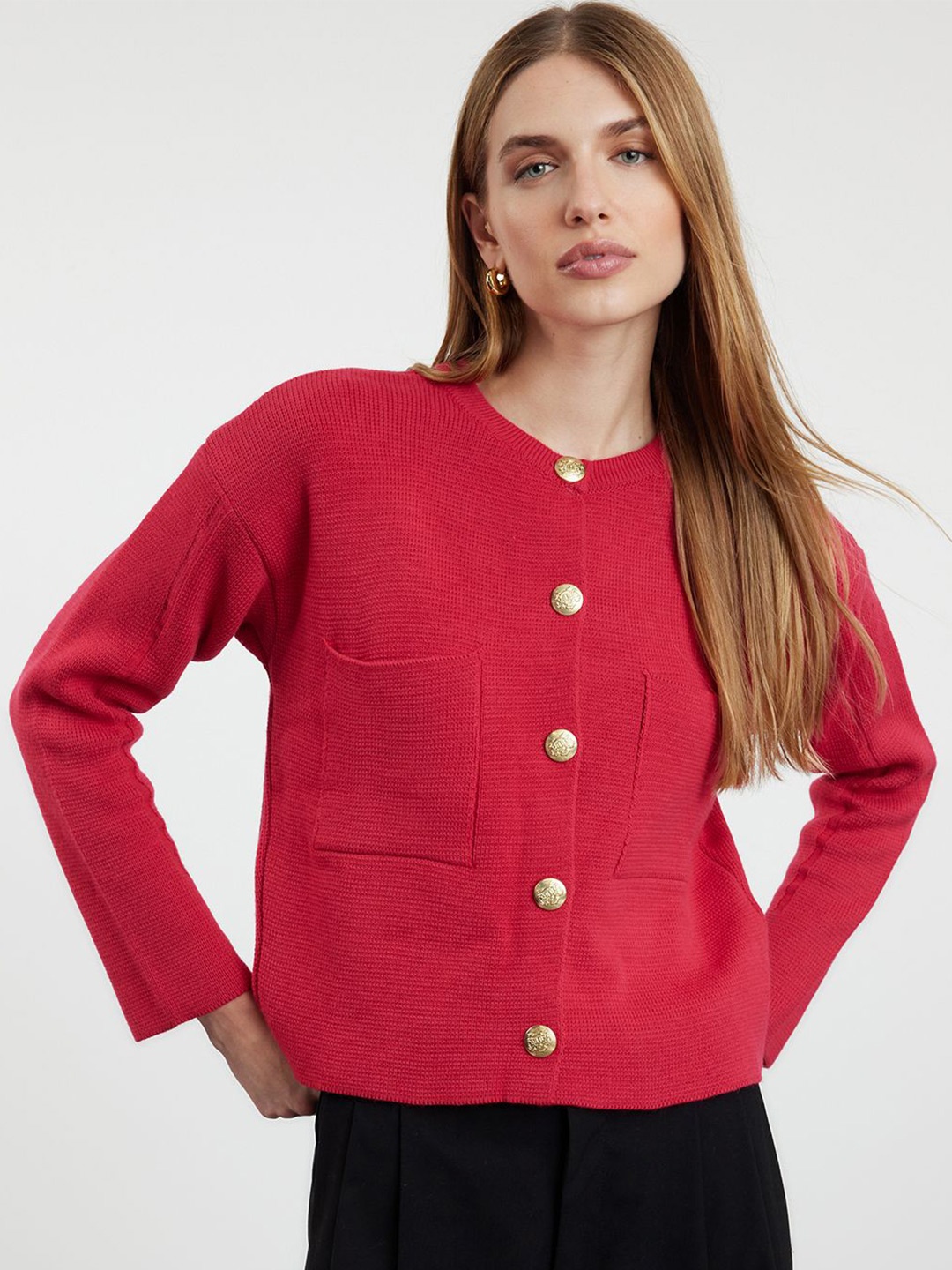 

Trendyol Women Cardigan, Red