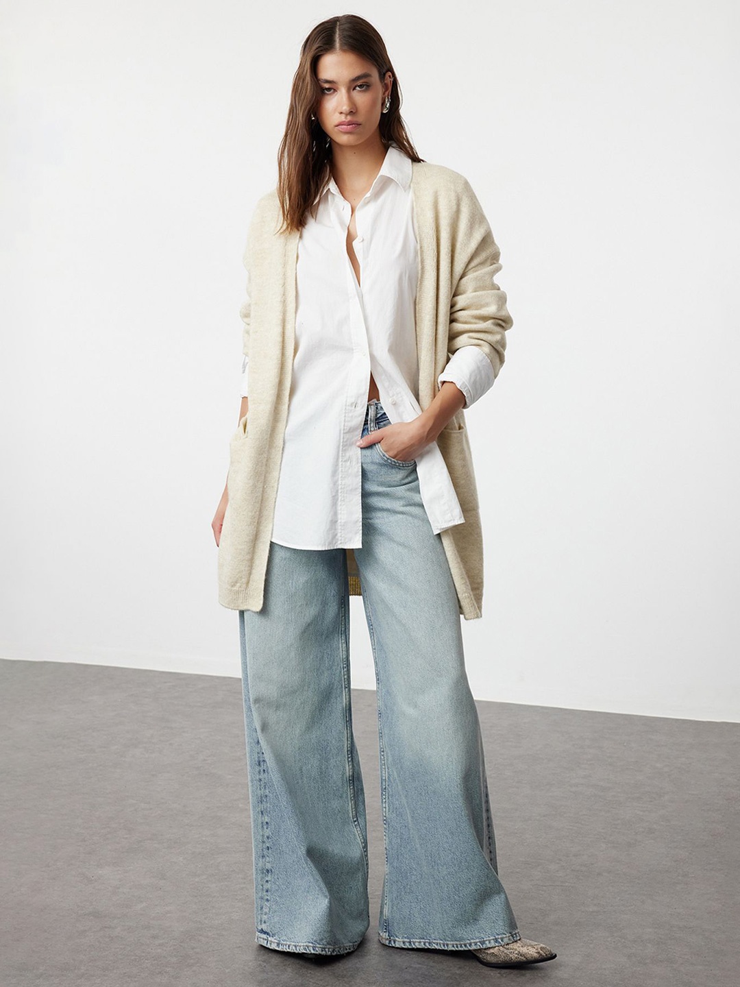 

Trendyol Women Cardigan, Cream