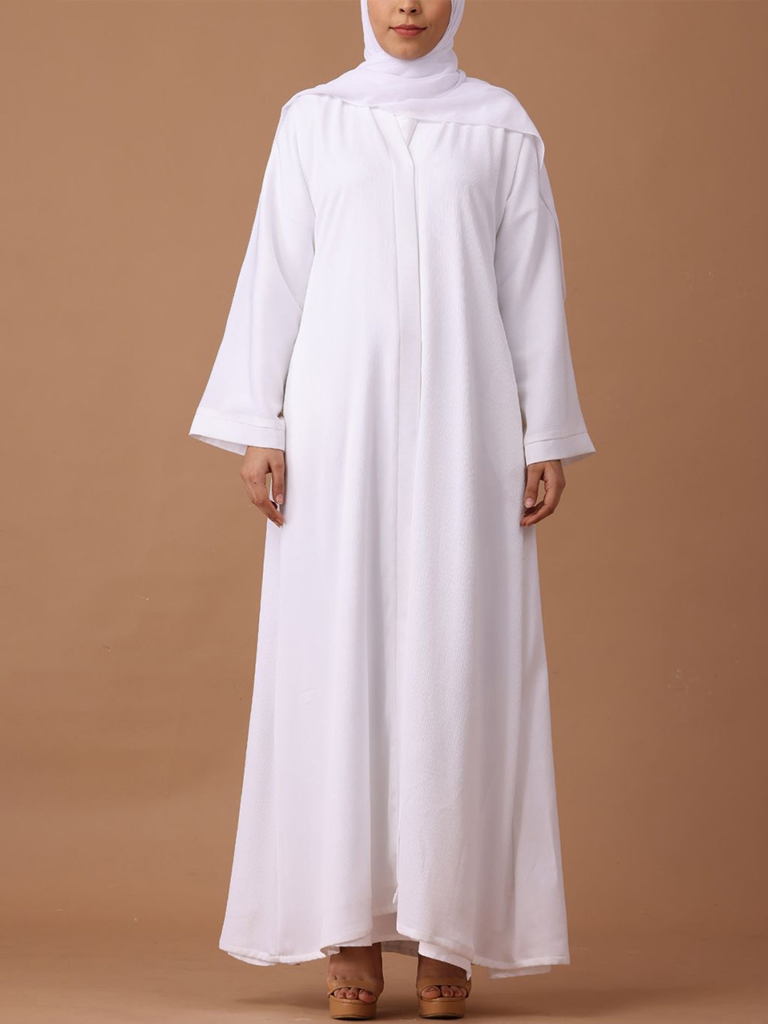 

Only Modest V-Neck Flared Burqas, White