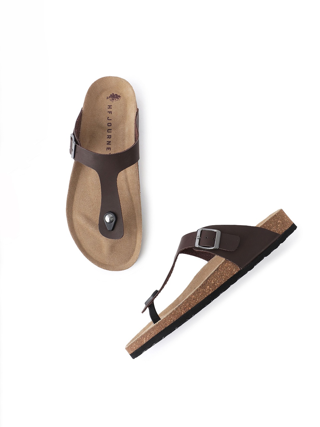 

HF JOURNEY Men Comfort Sandals, Brown