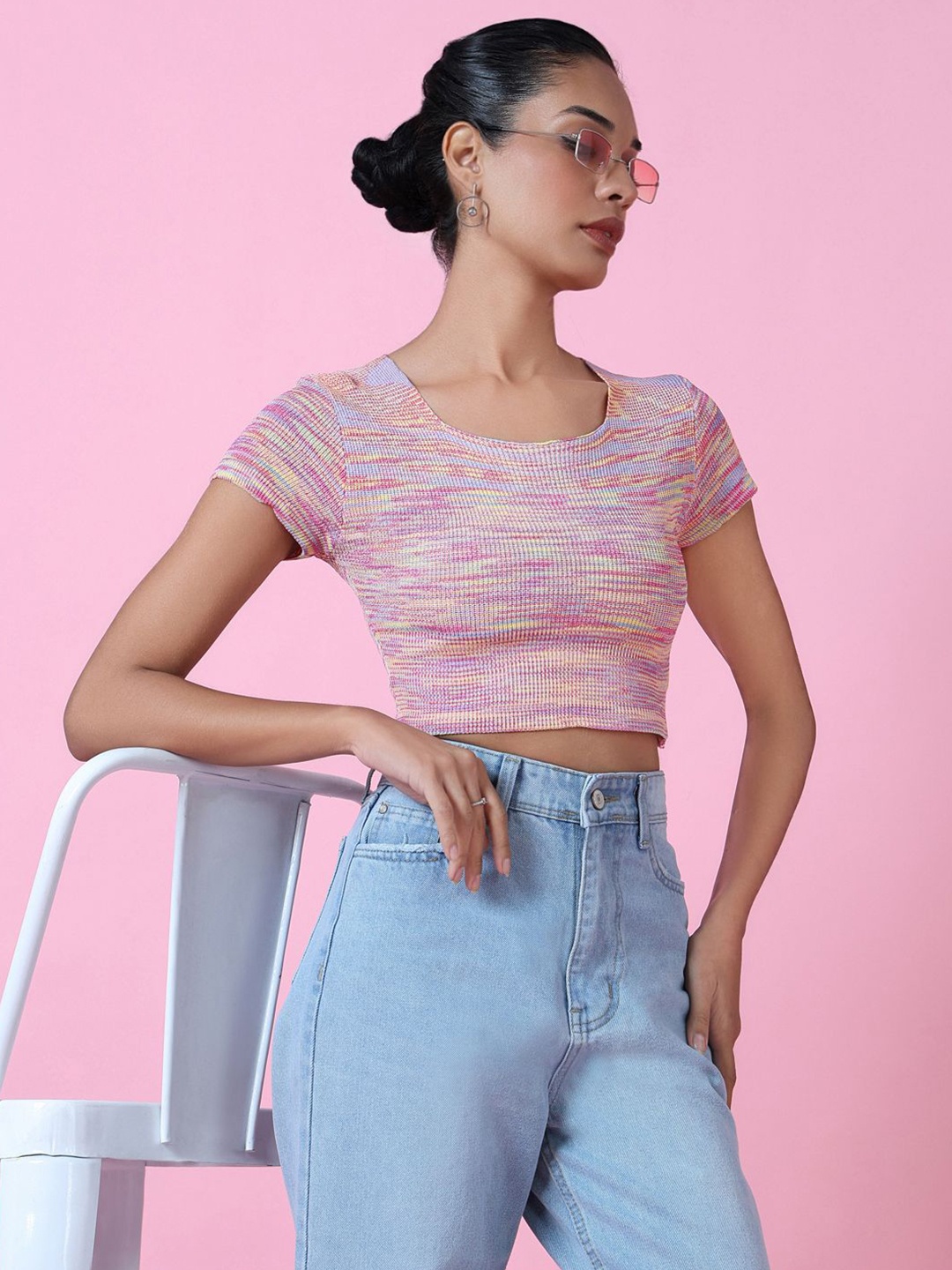

SHOWOFF Crop Top, Pink