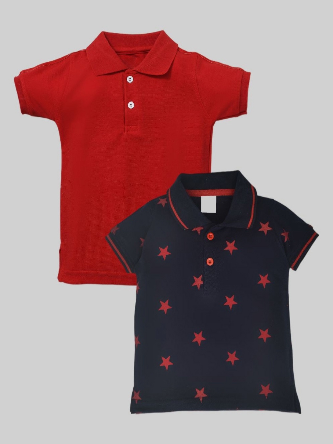

BAESD Boys 2 Printed Polo Collar T-shirt, Red