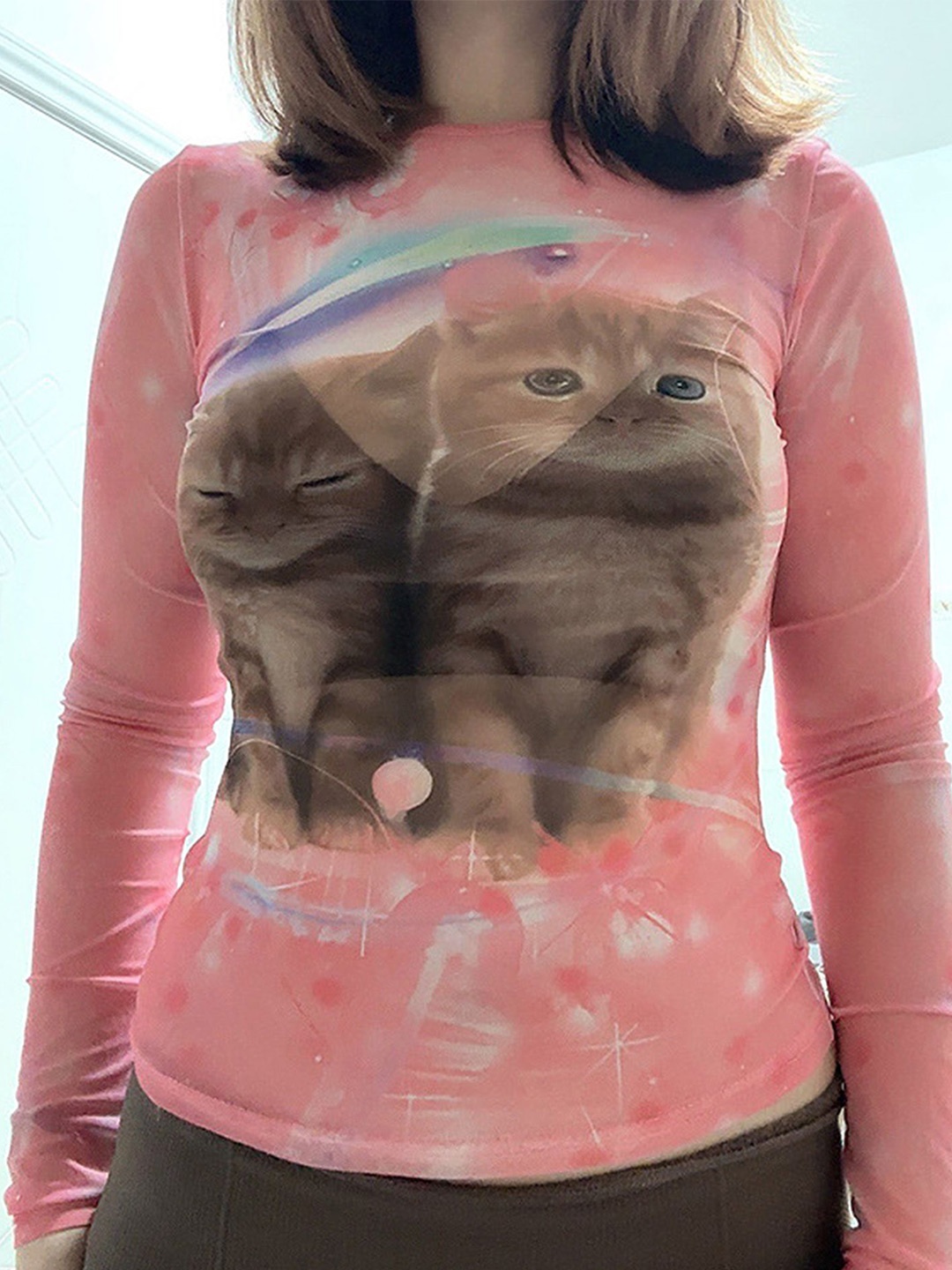 

LULU & SKY Print Top, Pink
