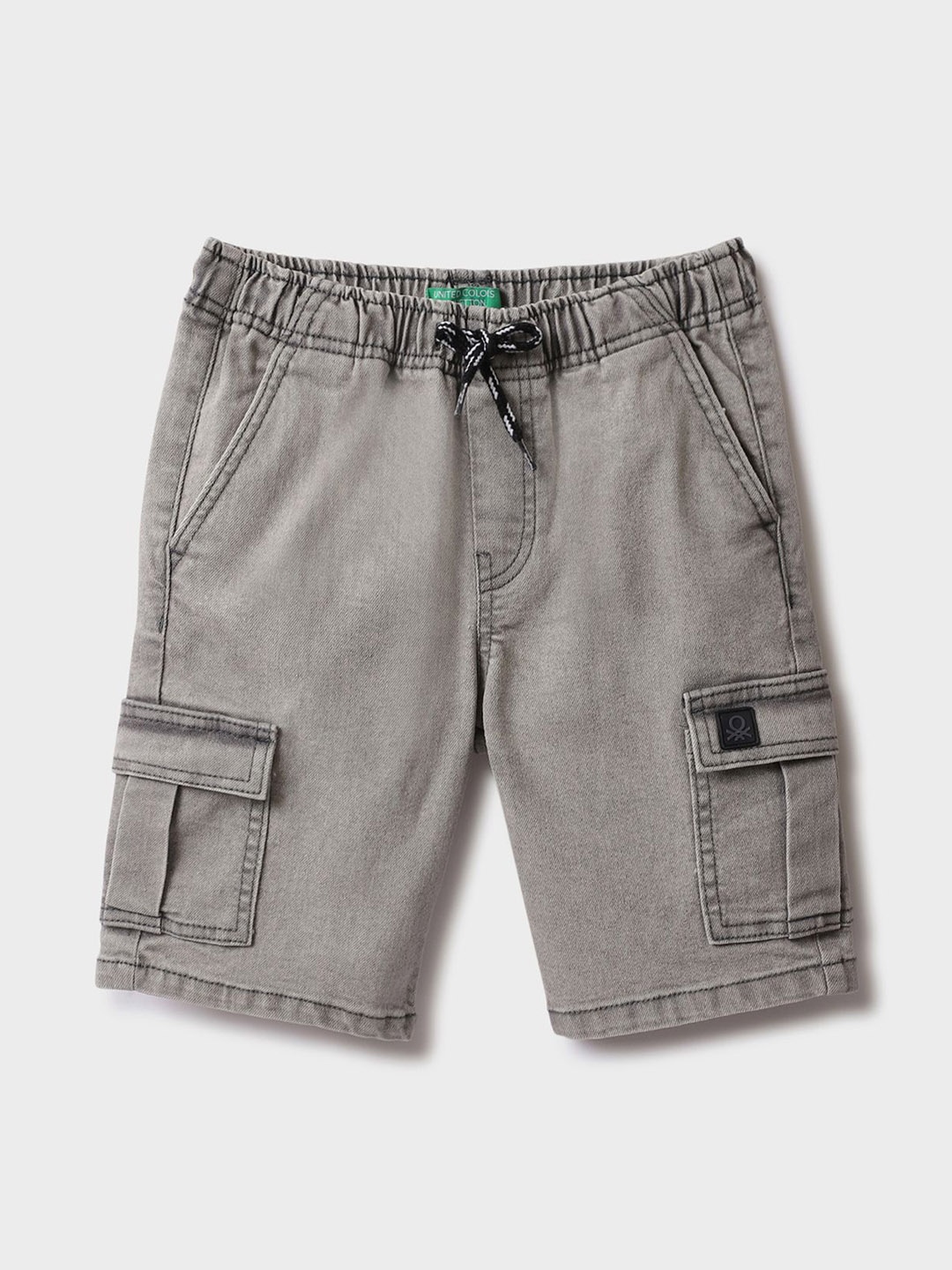 

United Colors of Benetton Boys Regular Fit Cargo Shorts, Grey