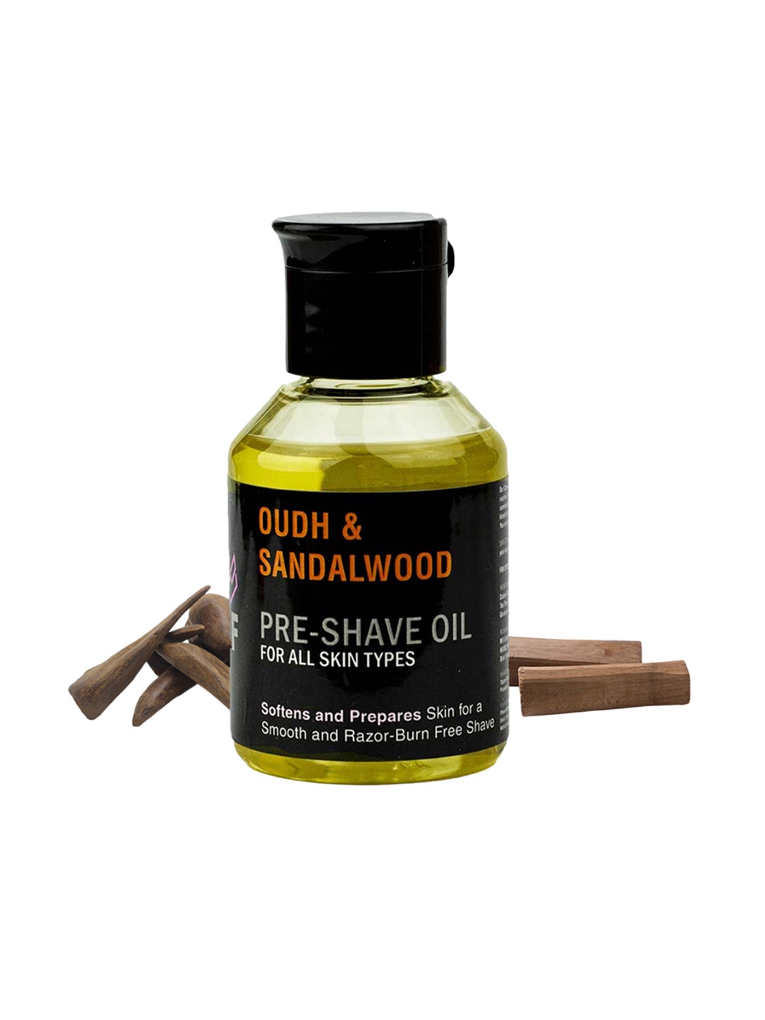 

PINK WOOLF Oudh & Sandalwood Pre Shave Oil Provides Razor Glide For Smooth Shave-50ml, Orange