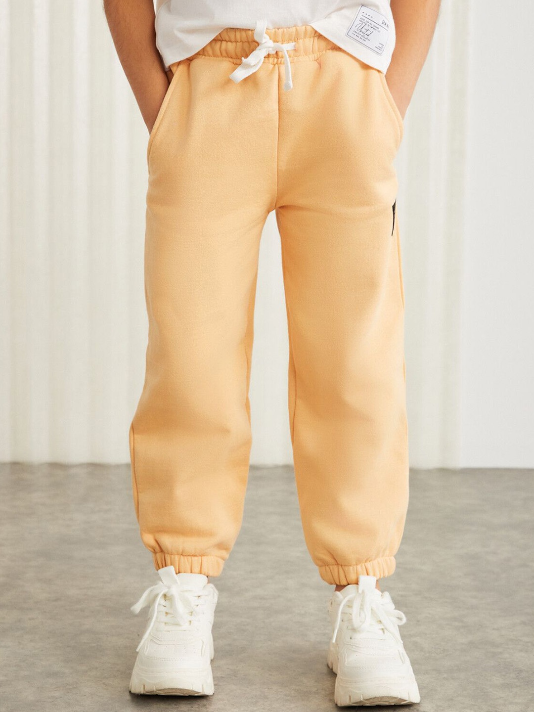 

GRIMELANGE Kids Joggers Track Pants, Beige