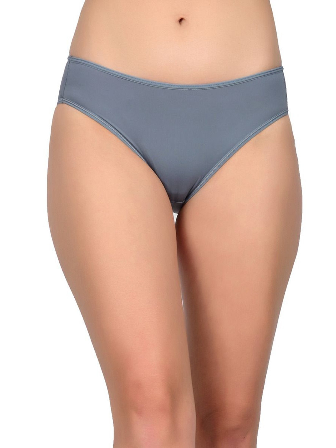 

bare dezire Women Mid-Rise Seamless Hipster Briefs, Grey