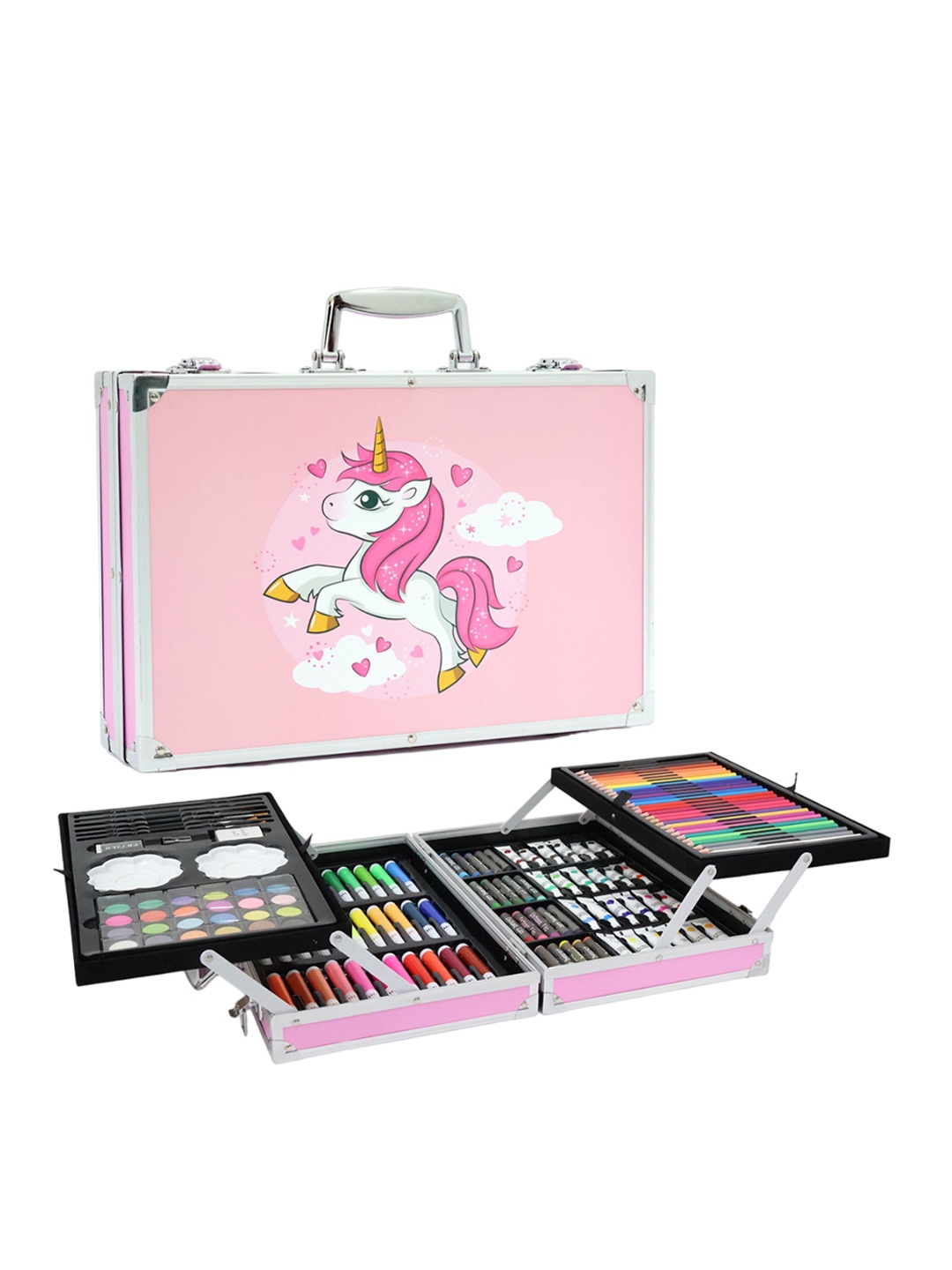 

Aditi Toys Kids 155 Pieces Color Art Drawing Set, Pink