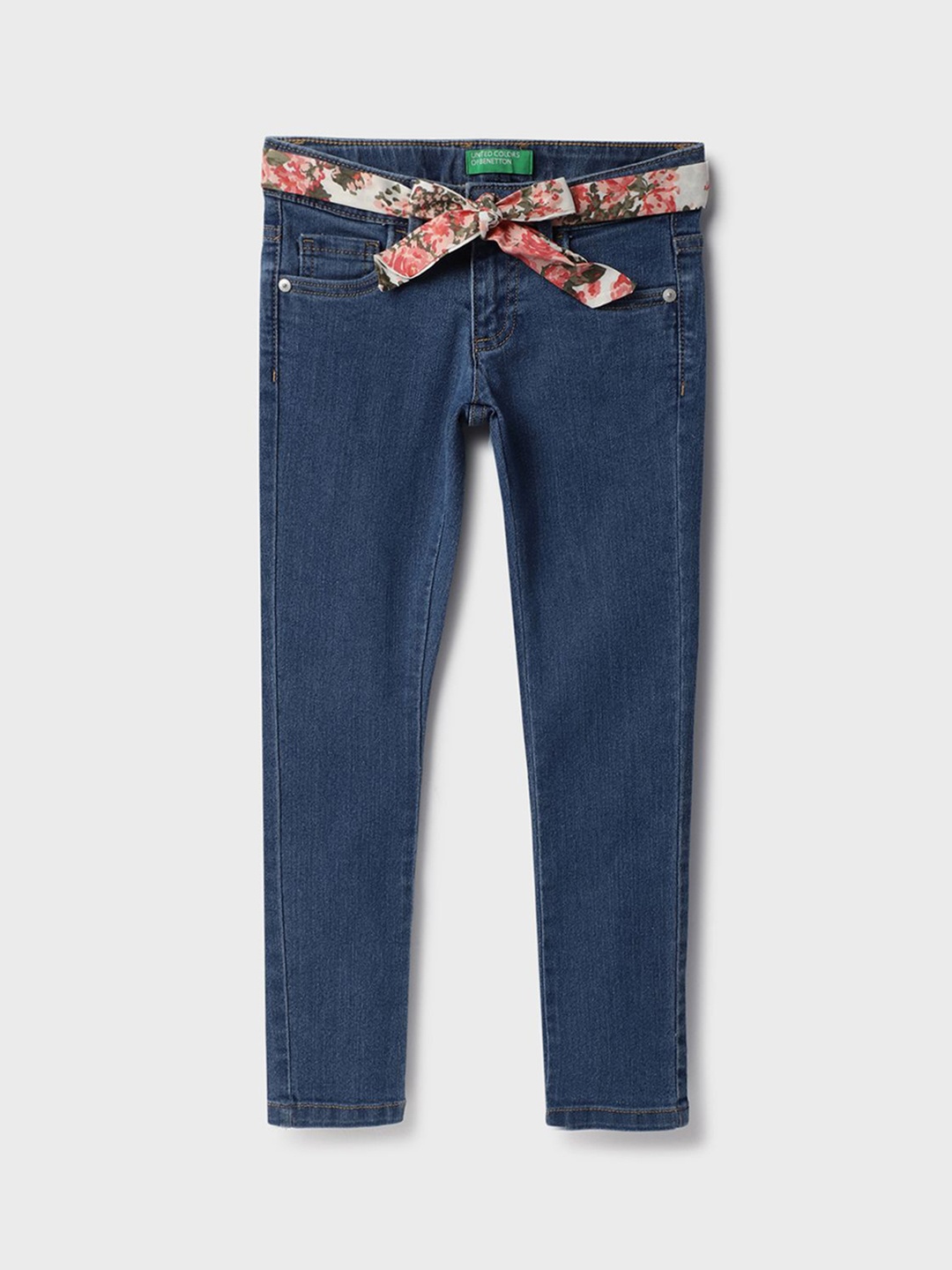 

United Colors of Benetton Girls Slim Fit Jeans, Blue