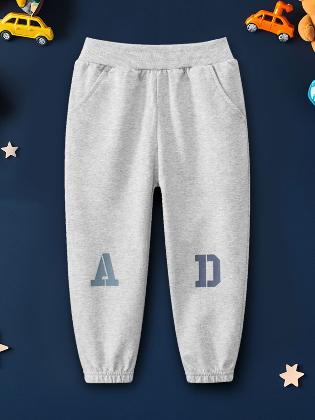 

INCLUD Boys Elasticated Relaxed-Fit Joggers, Grey