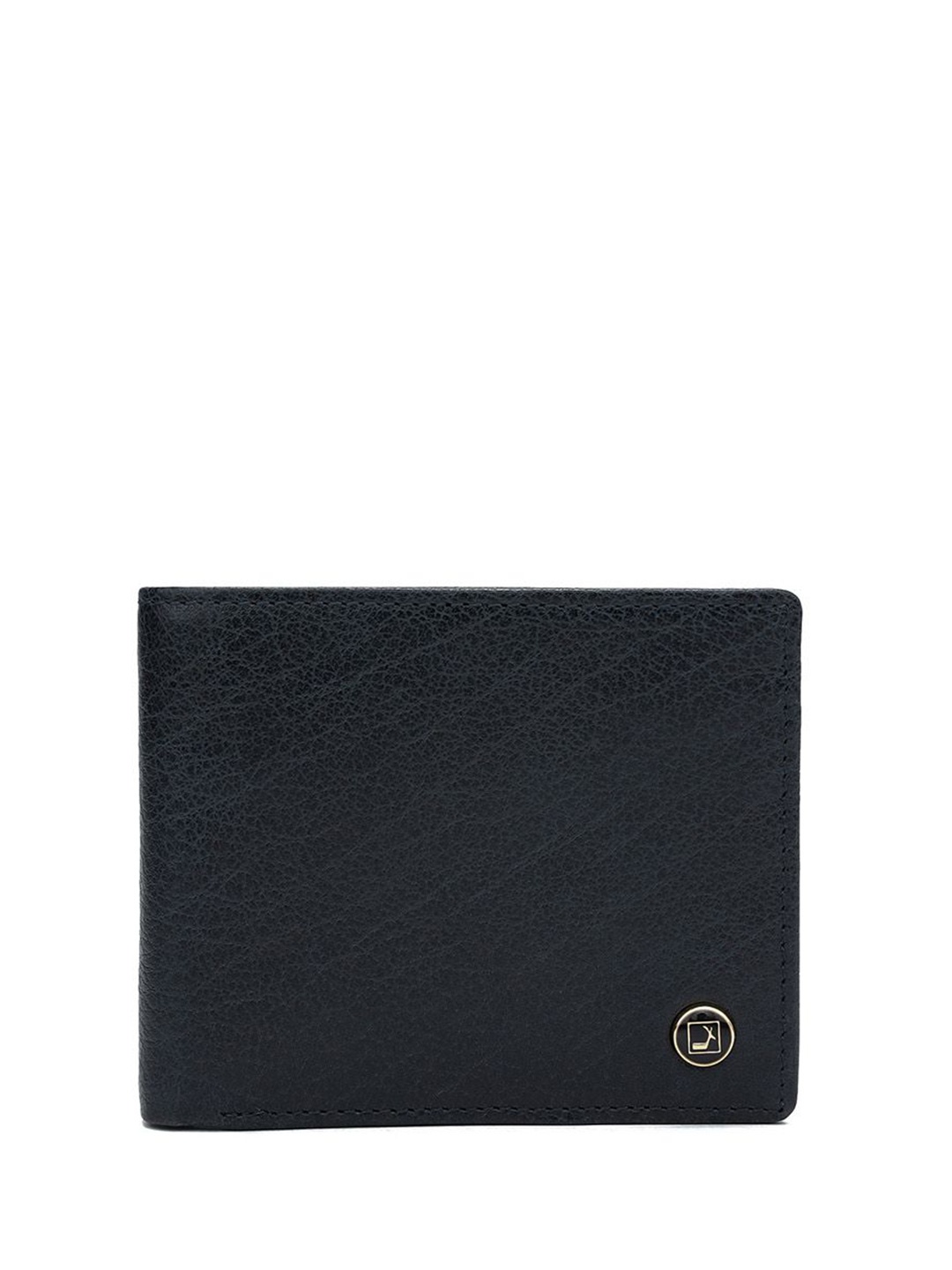

Da Milano Men Textured Leather Two Fold Wallet, Blue