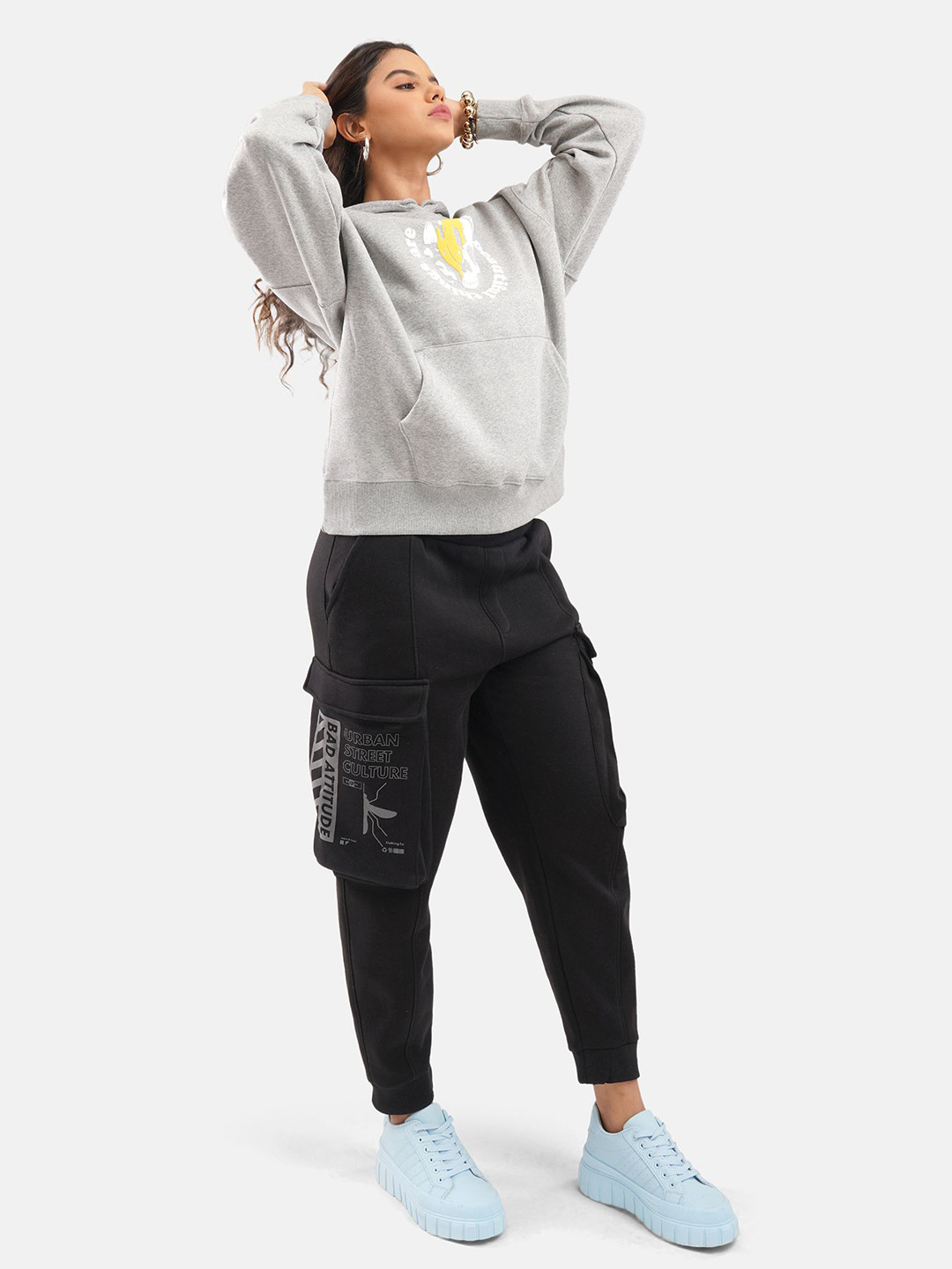 

Crazy Mosquitoes Women Printed Sweatshirt, Grey