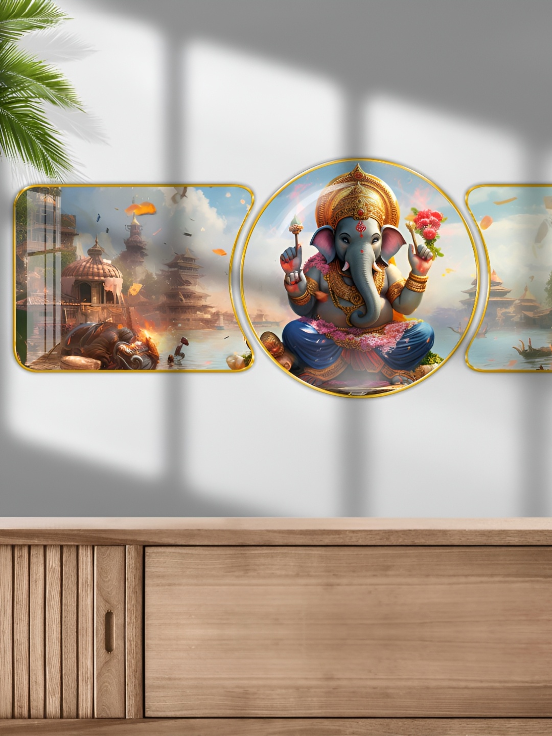 

SAF Blue & Pink 1 Piece Wood Other Wall Paintings