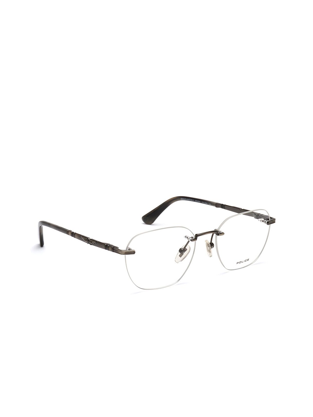 

Police Men Rimless Square Frames, Grey