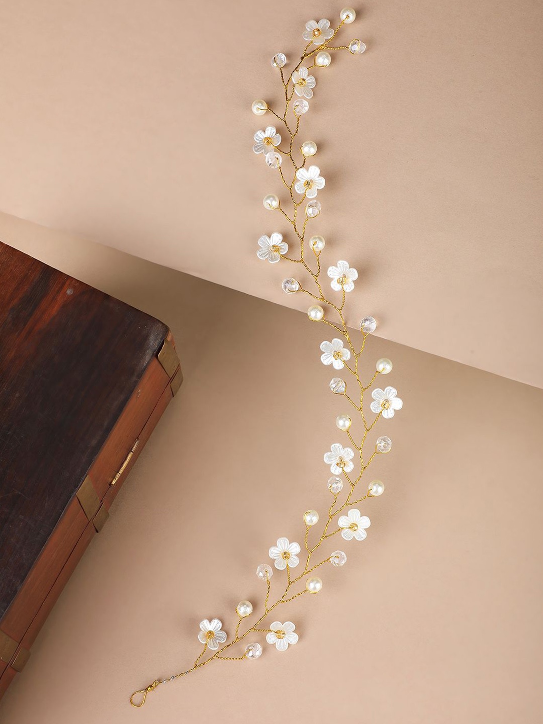 

MODE MANIA Women Embellished Tiara, White