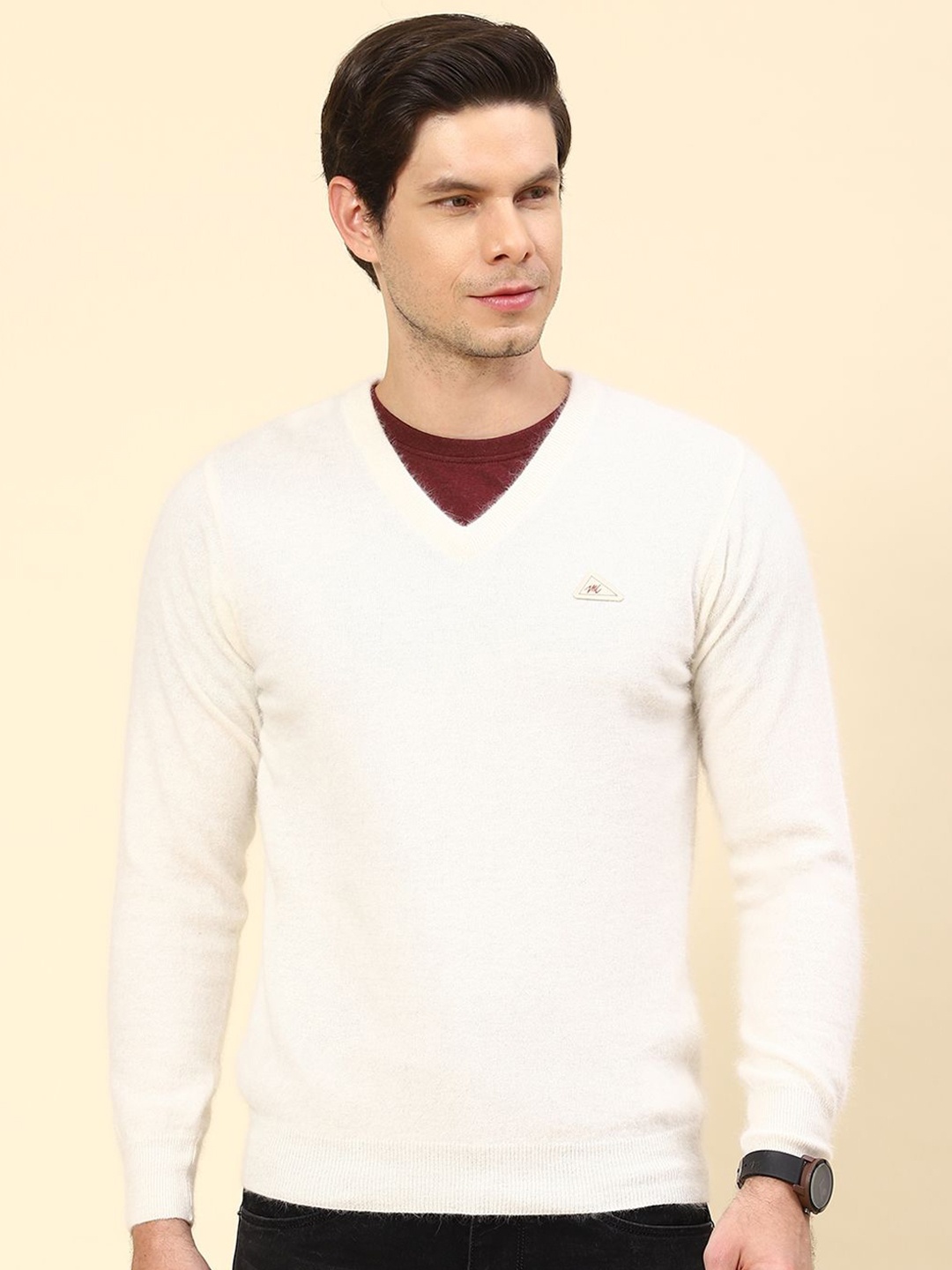 

Monte Carlo Men Woollen Pullover, Off white