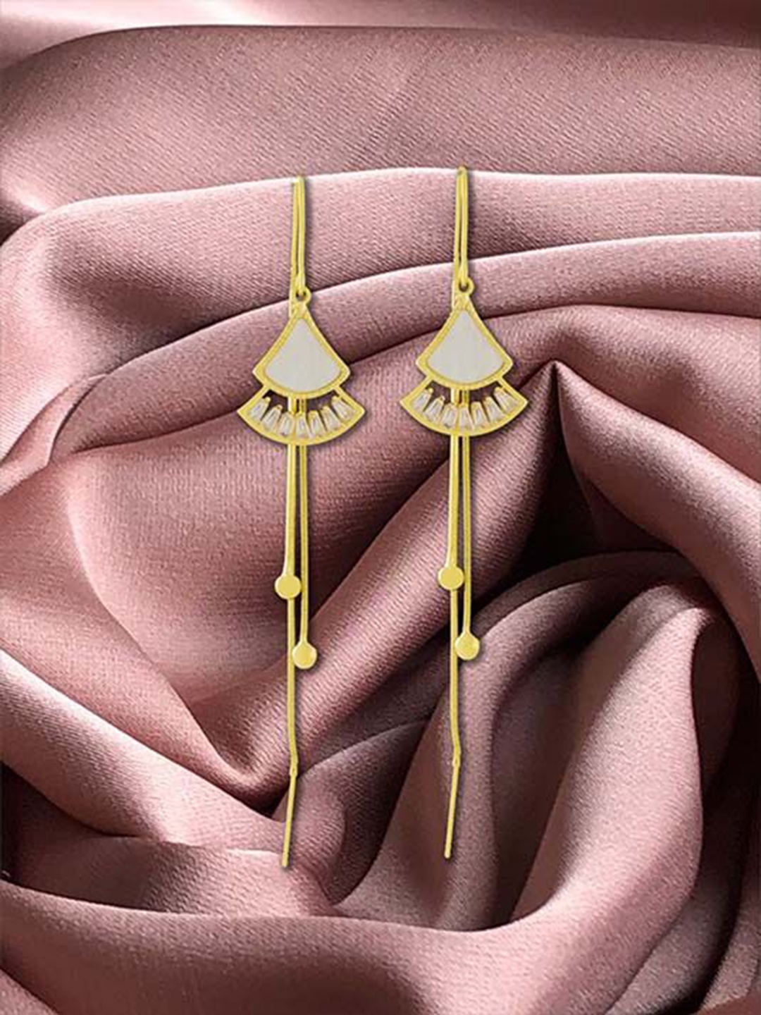 

Lulala Contemporary Drop Earrings, Gold