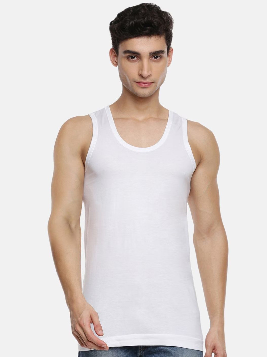 

Ramraj Pack Of 3 Cotton Undershirt Vests R1ASukraRN4Pcs, White
