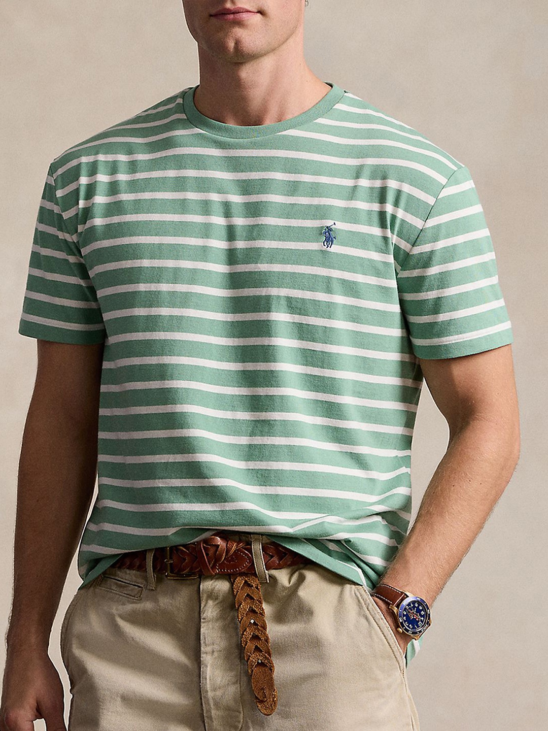 

Polo Ralph Lauren Men Striped T-shirt, Green