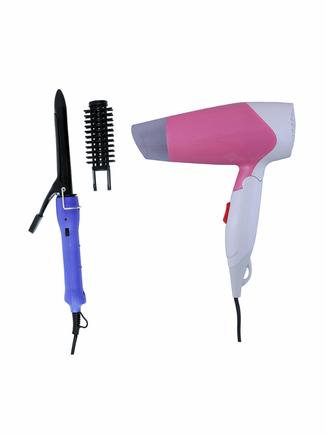 

NIRVANI 1270 Professional 1400 Watt Hair Dryer & AIO-16B Hair Curler, White