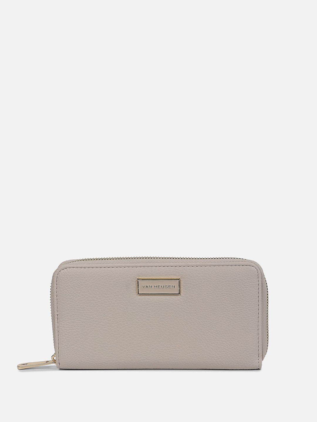 

Van Heusen Woman Women Leather Zip Around Wallet, Grey