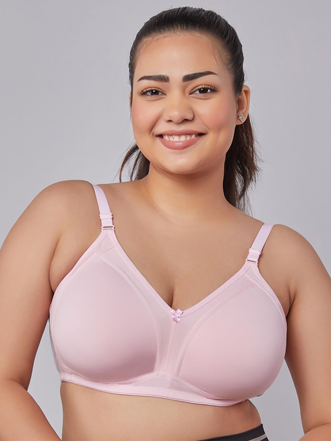 

MAASHIE Pack of 2 Full Coverage Padded Bra PNK-PNK, Pink