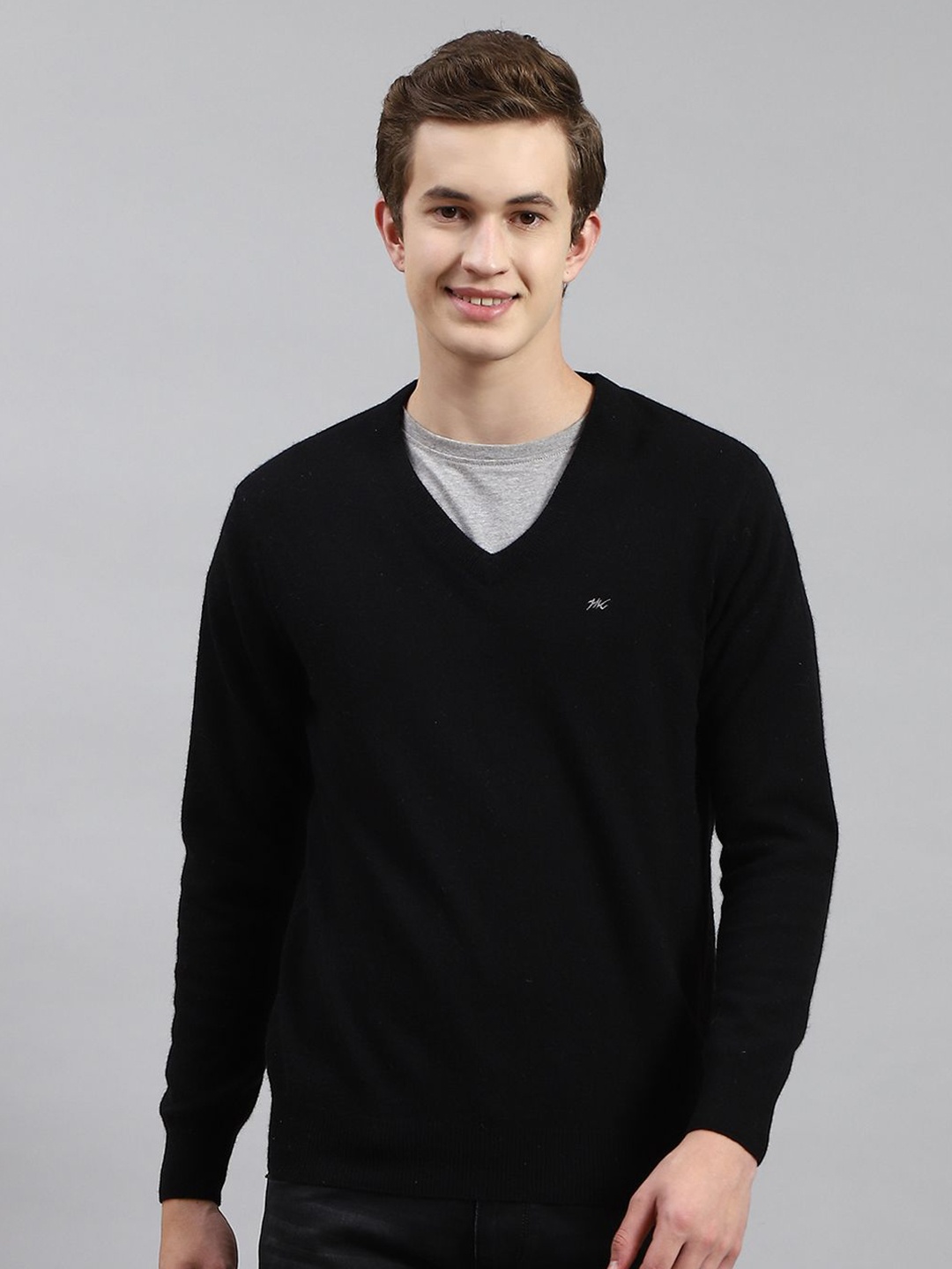 

Monte Carlo Men Woollen Pullover, Black