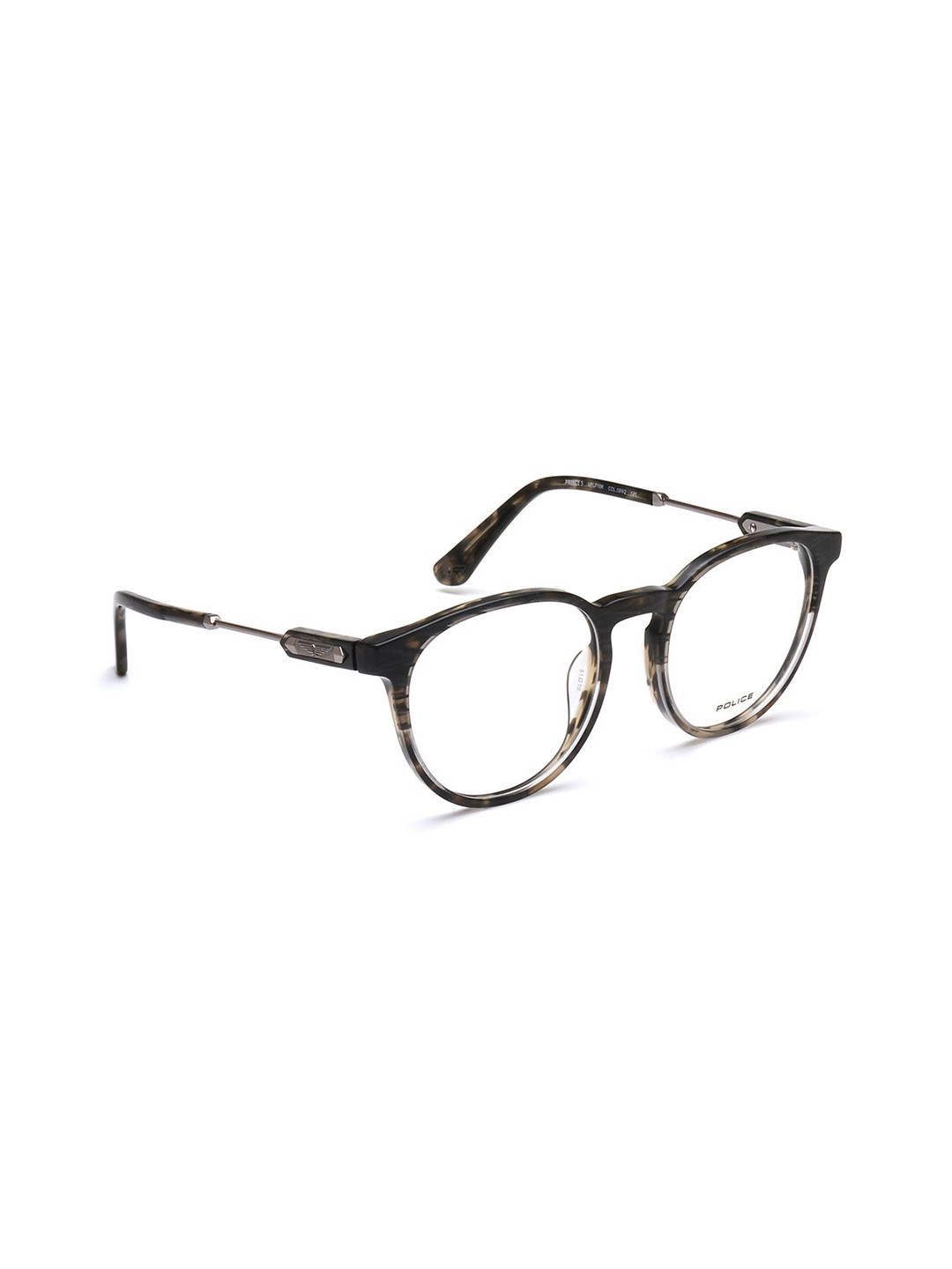 

Police Men Abstract Full Rim Round Frames, Grey