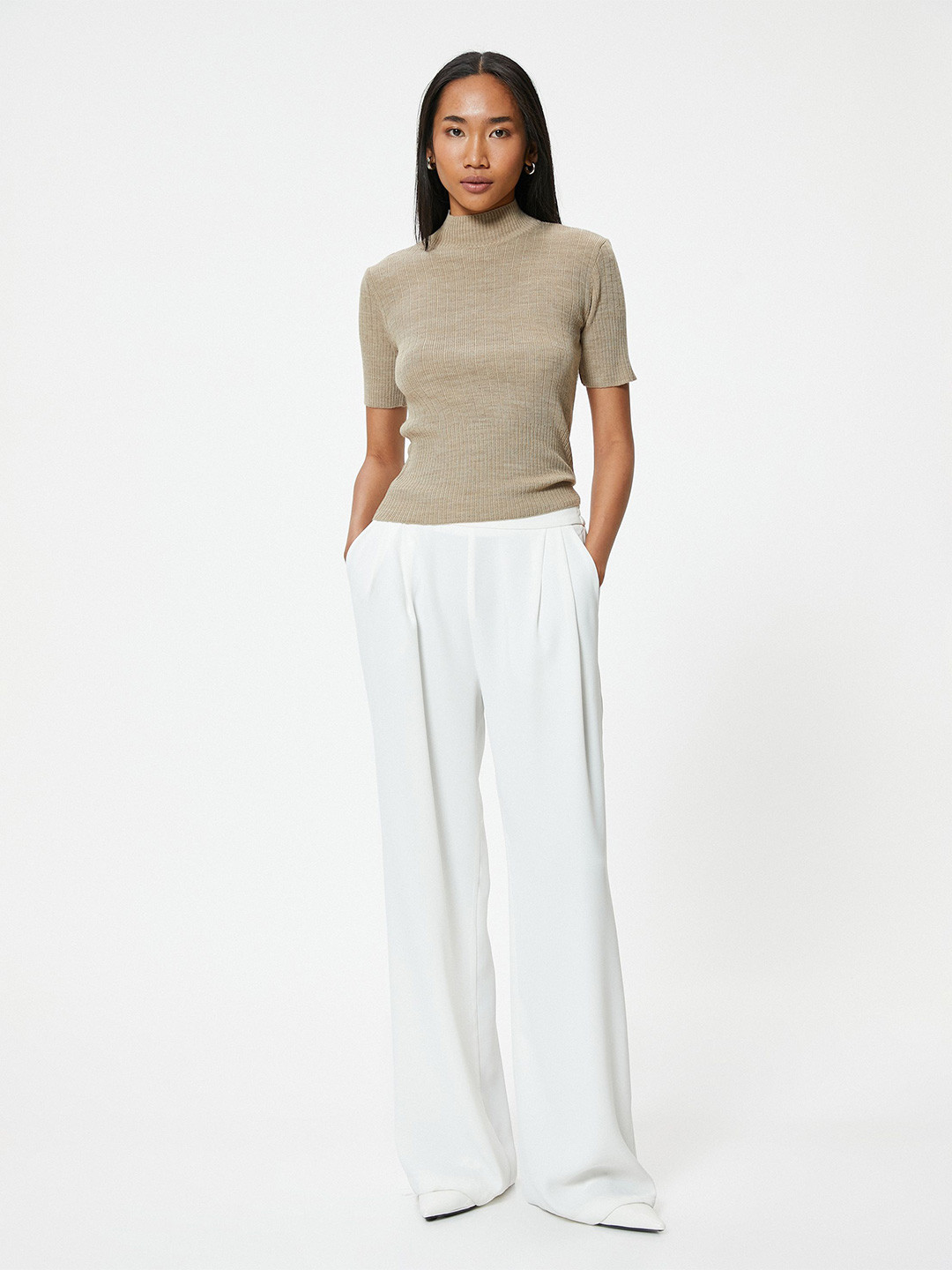 

Koton Women Pullover, Camel brown